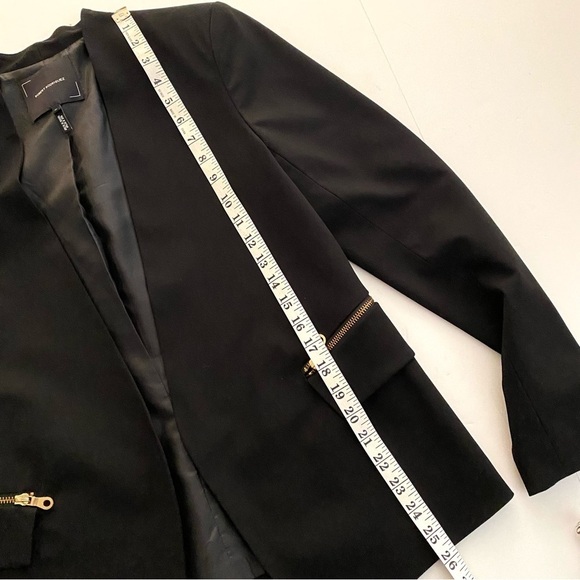 ROBERT RODRIGUEZ Sia Black Crepe Open Front Blazer Sz 6 Career Office Siren - Picture 15 of 15